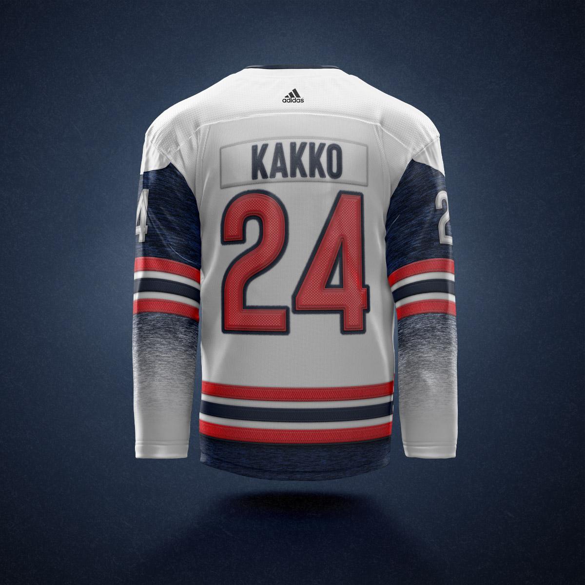 NYR jersey concept back view