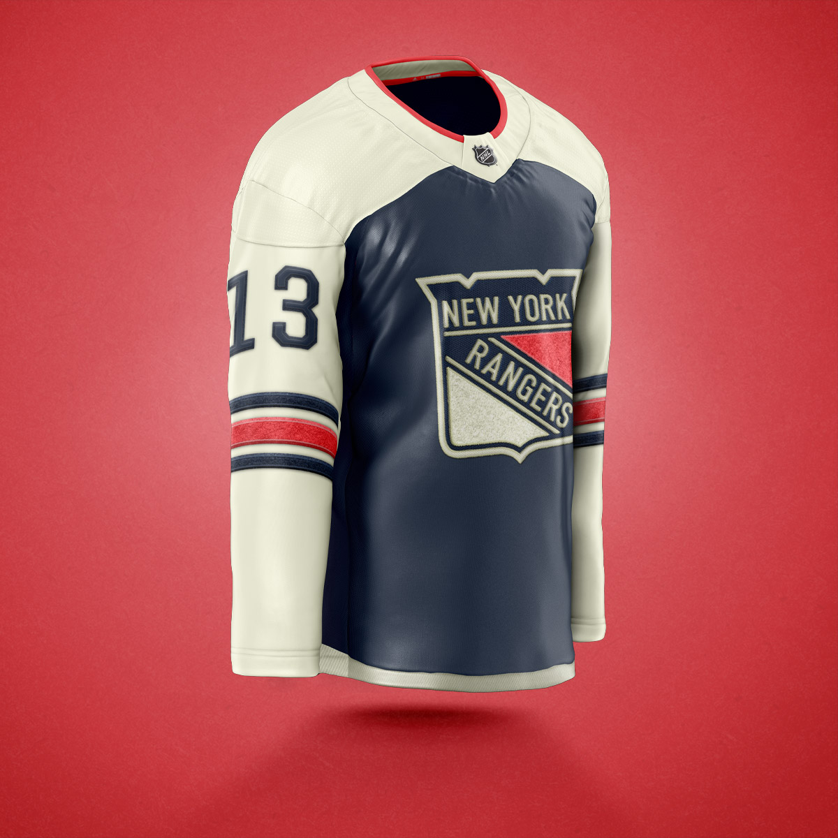 NYR jersey concept front view
