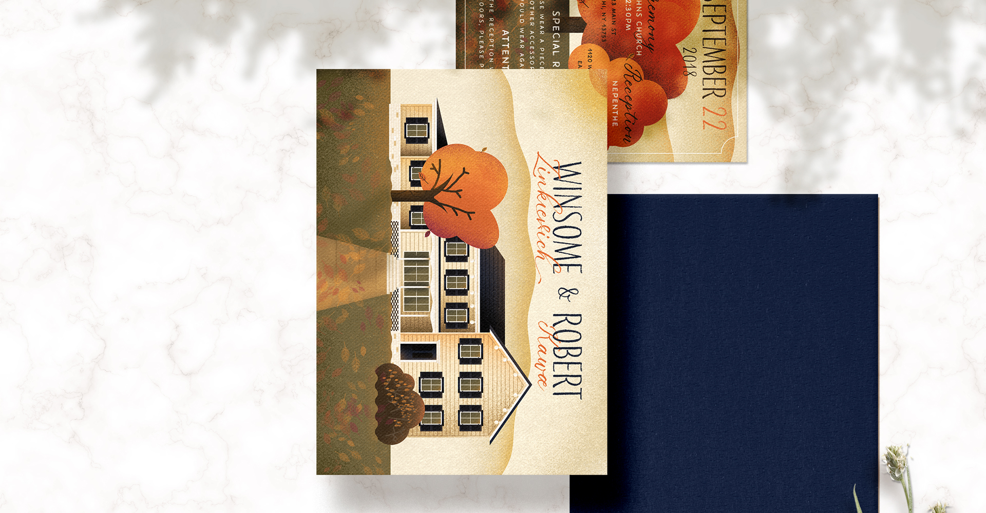 Image of wedding invitations