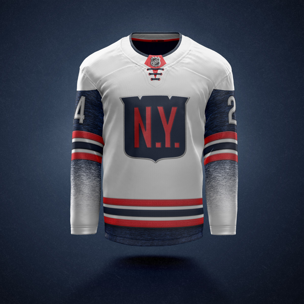 NYR jersey concept front view