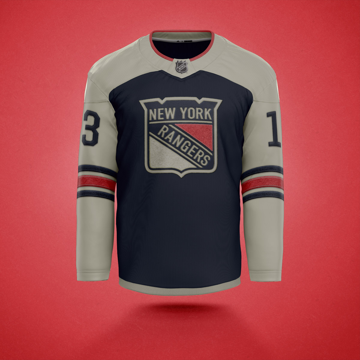 Bob Kawa  New York Rangers Liberty Jersey Reverse Retro Redesign